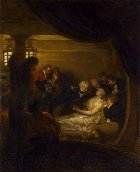 Benjamin West Death of Lord Nelson in the Cockpit of the Ship Norge oil painting art